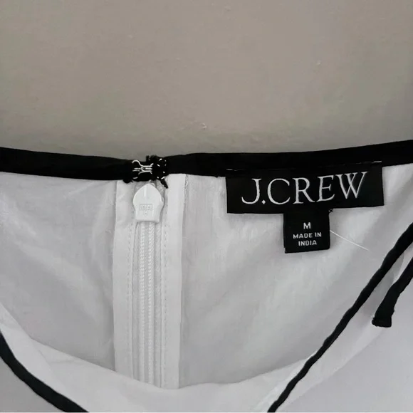 J. Crew White Camisole with Black Bow Accents - Picture 4 of 7